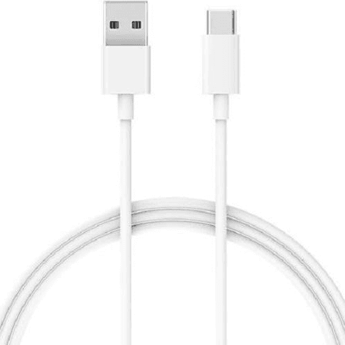 CABLU alimentare smartphone Xiaomi, USB Type-C (T) la USB 2.0 (T), cauciuc, lungime 1 m, alb, "28975"