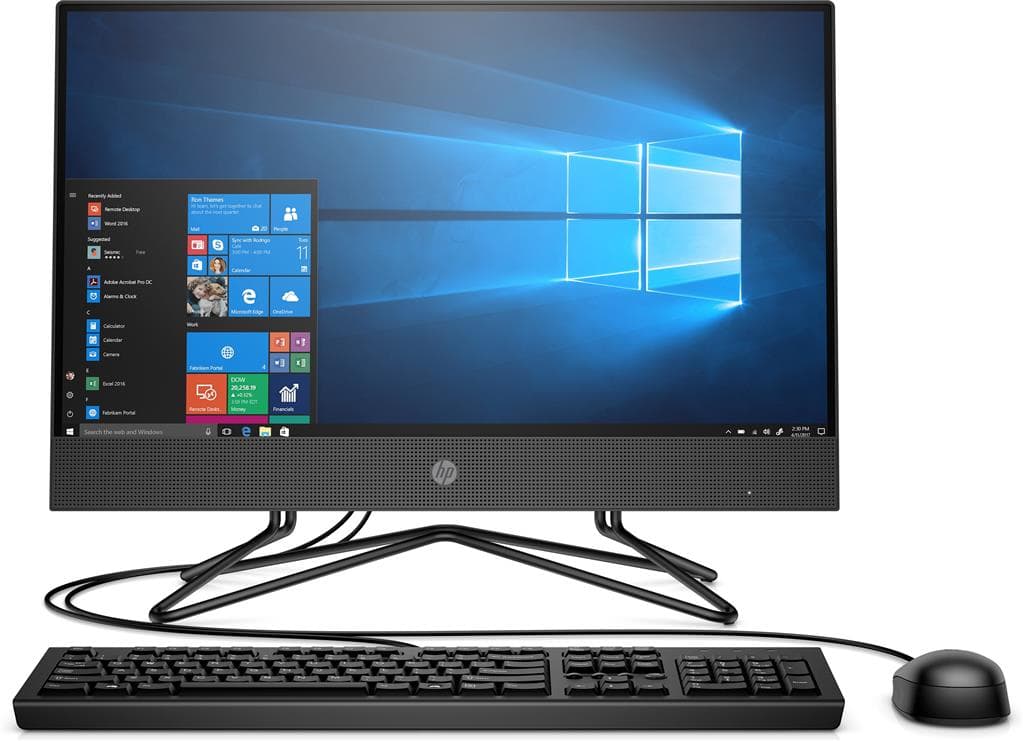 DESKTOP HP, "200G4" All-in-one, 21.5 inch, CPU i5-10210U, Intel UHD Graphics 630, memorie 8 GB, SSD 256 GB, tastatura si mouse, FreeDos, "2Z363EA"