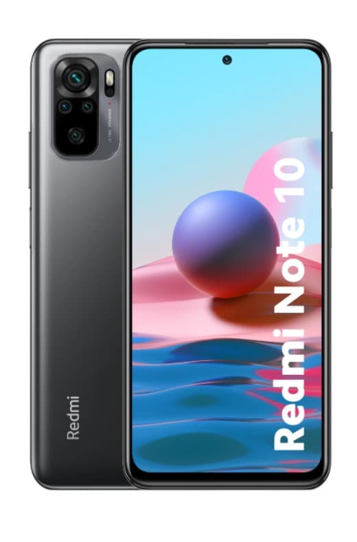 SMARTphone Xiaomi, "REDMI NOTE 10" ecran 6.5 inch, dual sim, rez. camera 48 Mpix, memorie interna 64 GB, 5G, Android, acumulator 5000 mAh, gri, "33265" — miniatură