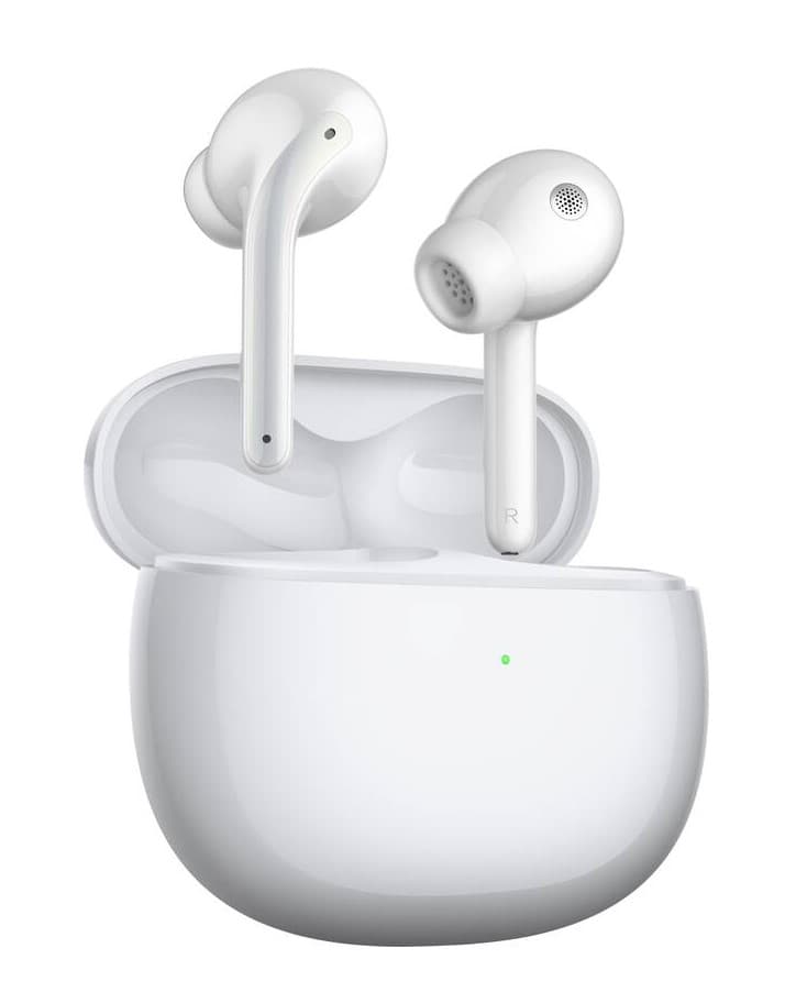CASTI Xiaomi Buds 3, pt. smartphone, wireless, intraauriculare - butoni, microfon pe casca, conectare prin Bluetooth 5.0, Gloss White, "36265" — miniatură