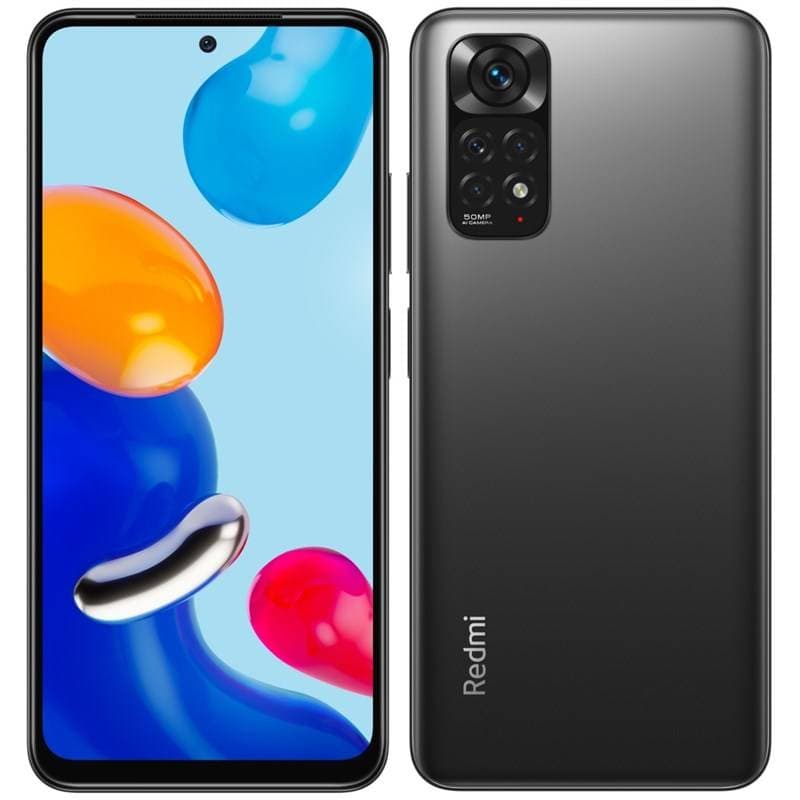SMARTphone Xiaomi, "REDMI NOTE 11" ecran 6.43 inch, dual sim, rez. camera 108 Mpix, memorie interna 128 GB, 4G, Android, acumulator 5000 mAh, gri, "37651"