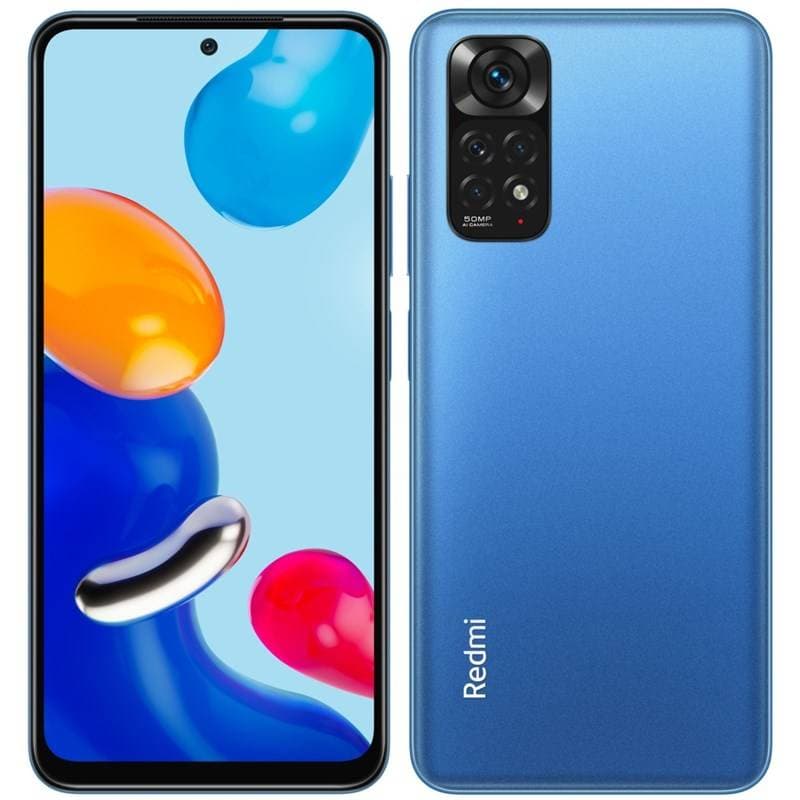 SMARTphone Xiaomi, "REDMI NOTE 11" ecran 6.43 inch, dual sim, rez. camera 108 Mpix, memorie interna 128 GB, 4G, Android, acumulator 5000 mAh, albastru, "37805"