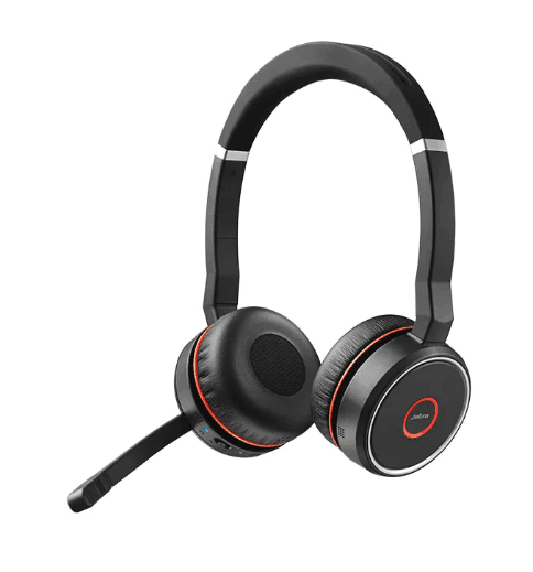 Jabra Evolve 75 UC Stereo Headset Head-band Black,Red, "7599-838-109" — miniatură