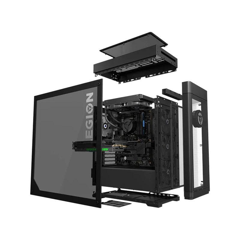 DESKTOP LENOVO, "Legion T7" Tower, CPU i7-11700K, NVIDIA GeForce RTX 3070, memorie 32 GB, SSD 512 GB, HDD 1 TB, FreeDos, "90Q9009CRM" — miniatură