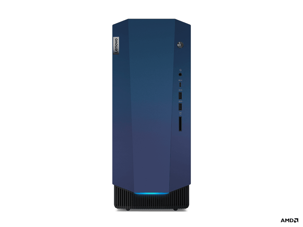 DESKTOP LENOVO, "IdeaCentre 5" Tower, CPU Ryzen 5 5600G, nVidia Quadro GTX 1650 Super, memorie 16 GB, SSD 512 GB, tastatura si mouse, FreeDos, "90RW005VRI" — miniatură