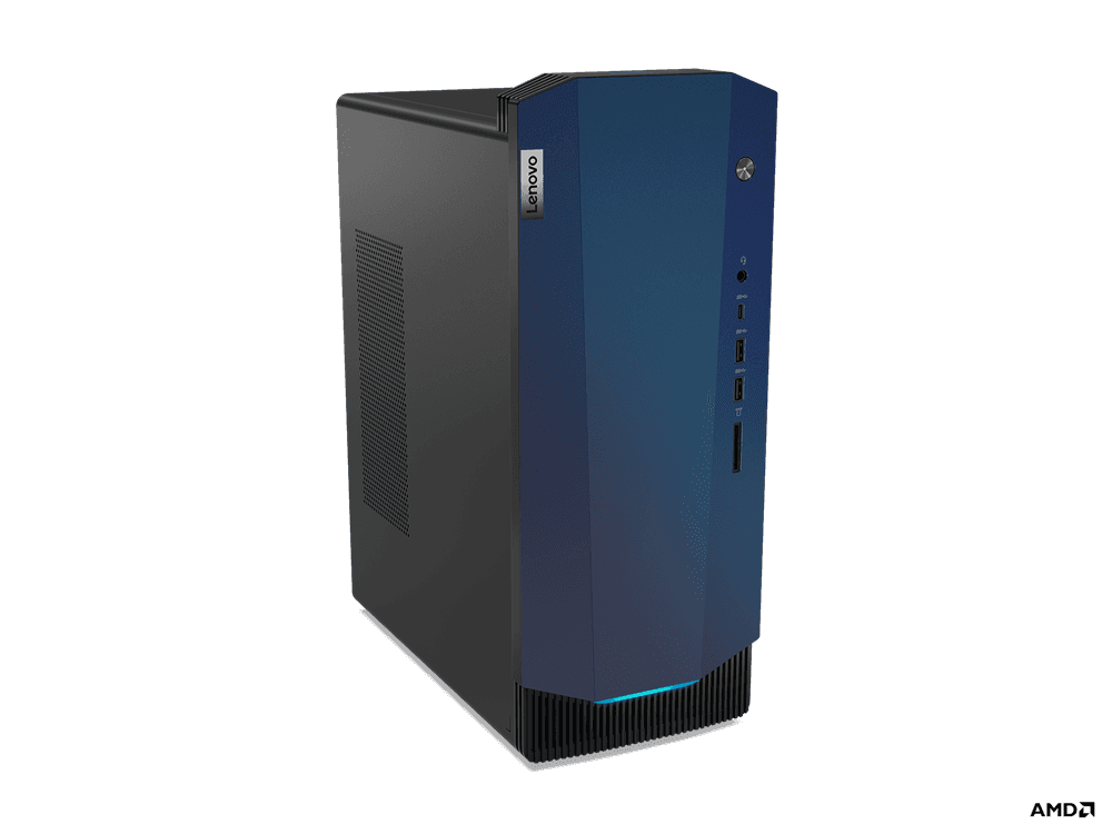 DESKTOP LENOVO, "IdeaCentre 5" Mini Tower, CPU Ryzen 5 5600G, NVIDIA GeForce RTX 3060, memorie 16 GB, SSD 512 GB, tastatura si mouse, FreeDos, "90RW00DRRI"