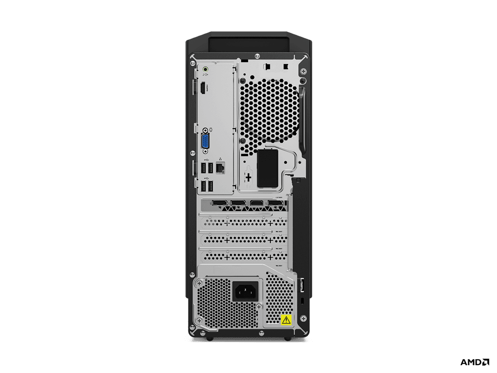 DESKTOP LENOVO, "IdeaCentre 5" Mini Tower, CPU Ryzen 5 5600G, NVIDIA GeForce RTX 3060, memorie 16 GB, SSD 512 GB, tastatura si mouse, FreeDos, "90RW00DRRI" — miniatură