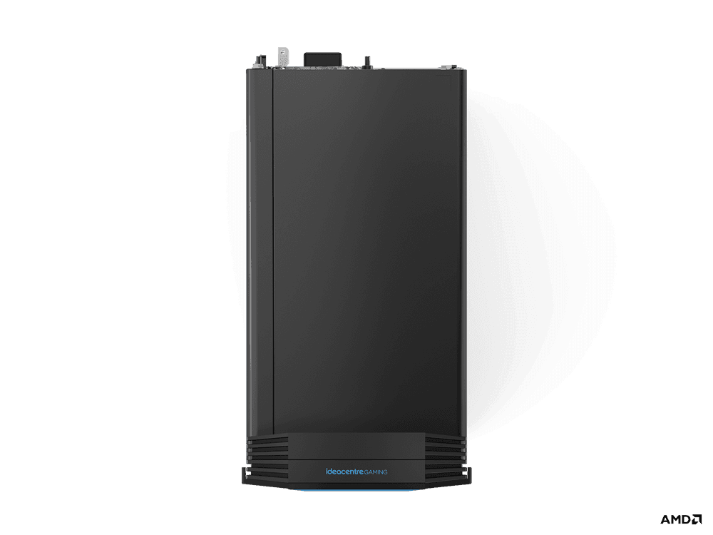DESKTOP LENOVO, "IdeaCentre 5" Mini Tower, CPU Ryzen 5 5600G, NVIDIA GeForce RTX 3060, memorie 16 GB, SSD 512 GB, tastatura si mouse, FreeDos, "90RW00DRRI" — miniatură
