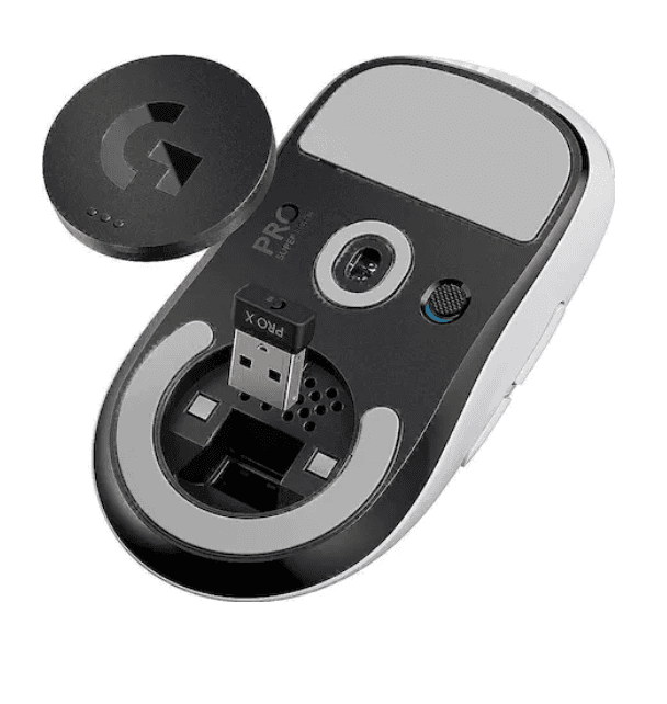 LOGITECH PRO X SUPERLIGHT Wireless Gaming Mouse WHITE EWR2, "910-005943" — miniatură