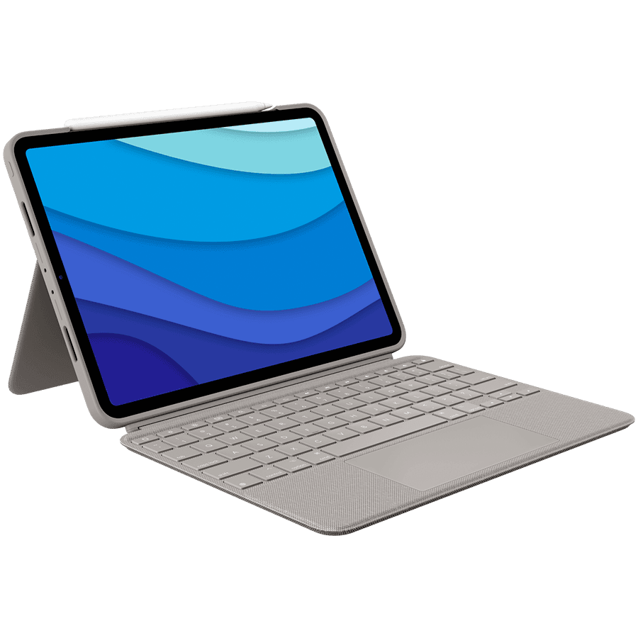 LOGITECH Combo Touch for iPad Pro 11-inch (1st, 2nd, and 3rd generation) - SAND - US - INTNL, "920-010256"