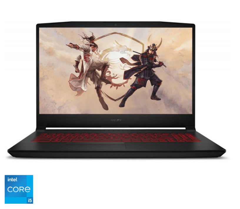 NOTEBOOK MSI - gaming, "Katana GF66" 15.6 inch, i5-12500H, 16 GB DDR4, SSD 512 GB, nVidia GeForce RTX 3050, Free DOS, "9S7-158422-229" (
