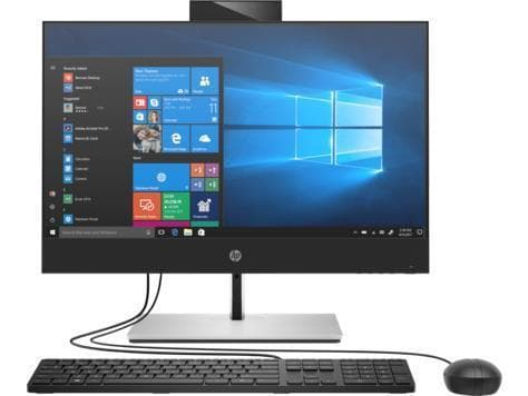 DESKTOP HP, "440 G6" All-in-one, 23.8 inch, CPU i3-10100T, Intel UHD Graphics 630, memorie 4 GB, SSD 256 GB, unitate optica, tastatura si mouse, Windows 10 Pro, "9AV48AV#01"