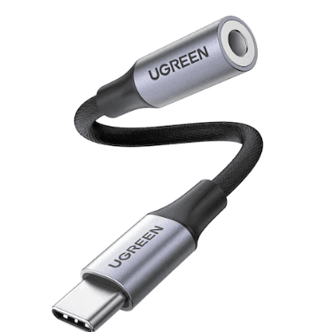 CABLU ADAPTOR Ugreen, "AV142", USB Type-C(T) la Jack 3.5mm(M), lungime 10cm, gri "30632" - 6957303836321