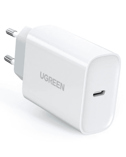 INCARCATOR retea Ugreen, "CD127" Quick Charge 30W, 1 x USB Type-C 5V/3A, alb "70161" - 6957303871612