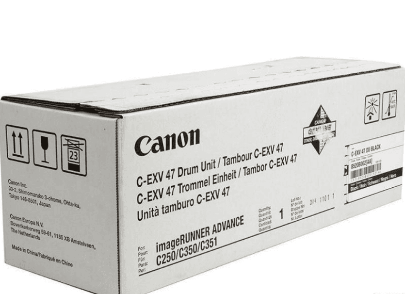 Drum Unit Original Canon Black, EXV47BK, pentru IR Advance C250I|C350I|C351IF39K,NOPP, "CF8520B002AA"