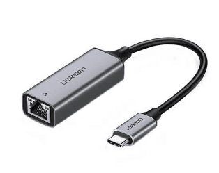 ADAPTOR RETEA Ugreen, "CM199" USB Type-C to Gigabit LAN Adapter, LED, gri "50737" - 6957303857371 — miniatură