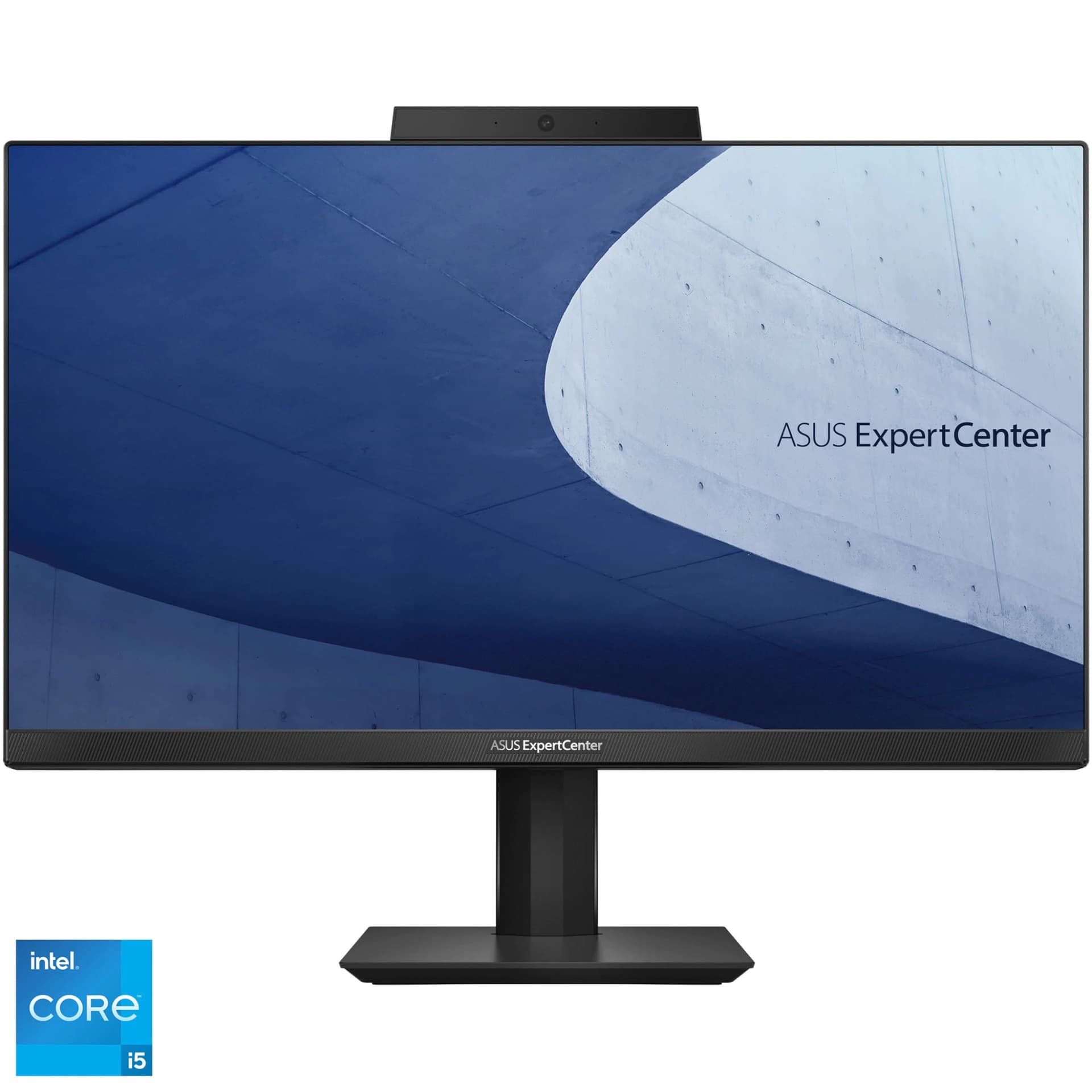 DESKTOP ASUS, "ExpertCenter" All-in-one, 23.8 inch, CPU i7-11700B, Intel UHD Graphics 630, memorie 8 GB, SSD 1 TB, tastatura si mouse, fara sistem de operare, "E5402WHAK-BA157M"