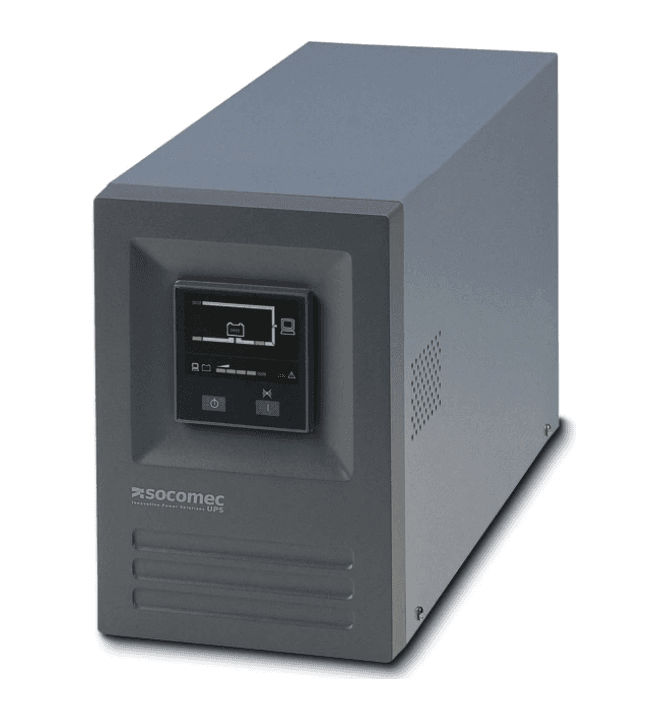 UPS Socomec "ITYS", Online, Tower, 800 W, fara AVR, IEC x 4, LED, back-up 1 - 10 min. "ITY-E-TW010B"