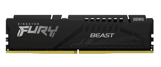 Memorie DDR Kingston - gaming FURY Beast DDR5 32 GB, frecventa 4800 MHz, 1 modul, radiator, "KF548C38BB-32"