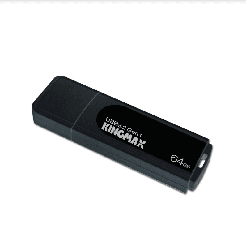 MEMORIE USB 3.2 Gen 1 KINGMAX 64 GB, cu capac, plastic, negru, "KM64GPB07B"