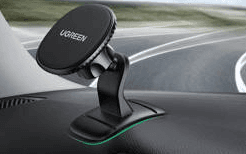 SUPORT AUTO Ugreen pt. SmartPhone, "LP292" fixare adeziv bord, prindere magnetica telefon, rotatie 360 grade, negru "80785" - 6957303887859 — miniatură