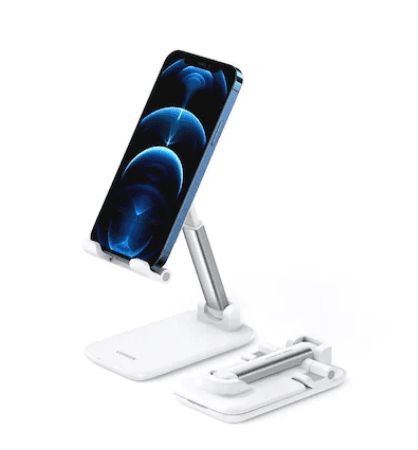 SUPORT Telefon Ugreen, "LP373" pt. SmartPhone, fixare pe birou, universal cu unghi reglabil, alb "20434" - 6957303824342 — miniatură