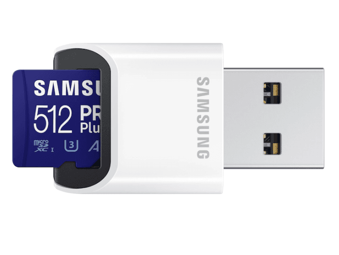 Card memorie Samsung PRO Plus + Cititor USB carduri micro-SDXC, MB-MD512KB/WW, 512GB "MB-MD512KB/WW" — miniatură