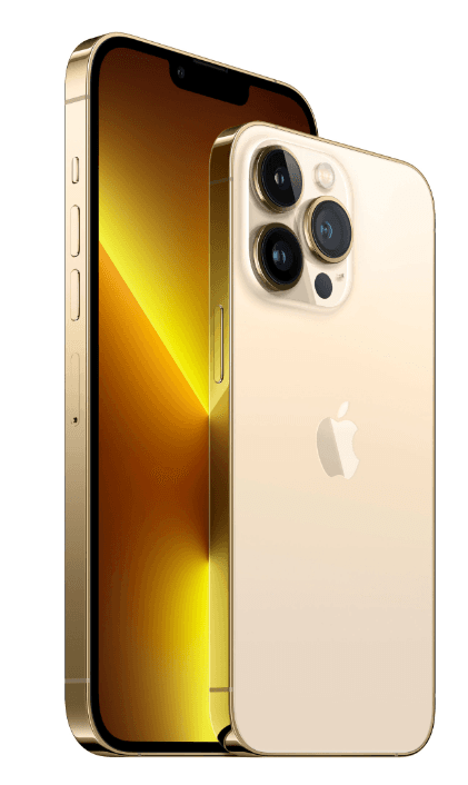 SMARTphone Apple, "iPhone 13 PRO" ecran 6.1 inch, dual sim, rez. camera 12 Mpix, memorie interna 512 GB, 5G, iOS, acumulator 3095 mAh, auriu, "MLVQ3__A" — miniatură