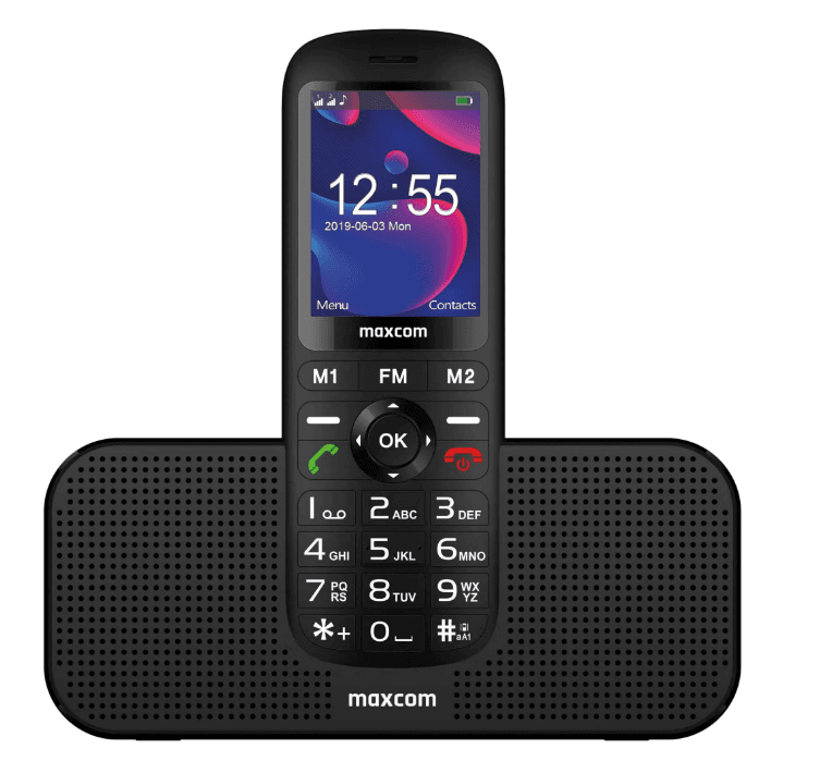 Telefon cu butoane, Maxcom, "MM740" ecran 2.4 inch, dual sim, 2G, OEM, acumulator 1000 mAh, negru, "MM740 Black"