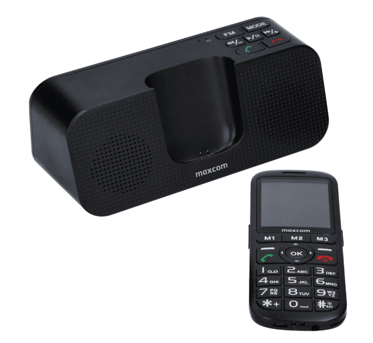 Telefon cu butoane, Maxcom, "MM740" ecran 2.4 inch, dual sim, 2G, OEM, acumulator 1000 mAh, negru, "MM740 Black" — miniatură