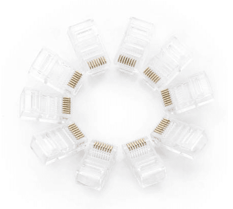MUFA RJ-45 Ugreen, "NW110" pt. cablu UTP, Cat5e, RJ-45 (T), plastic, 100 buc, "50246" - 6957303852468 — miniatură