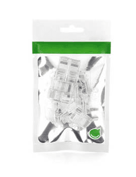 MUFA RJ-45 Ugreen, "NW110" pt. cablu UTP, Cat5e, RJ-45 (T), plastic, 100 buc, "50246" - 6957303852468 — miniatură