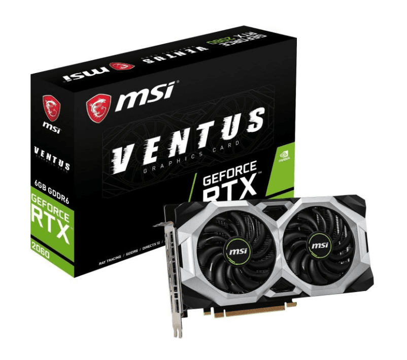 PLACA VIDEO MSI "GeForce RTX 2060 VENTUS 12G OC", 6 GB GDDR6 192 biti, PCI Express 3.0 x 16, HDMI DisplayPort x 3, sistem racire aer, "RTX2060 VENTUS OC" — miniatură