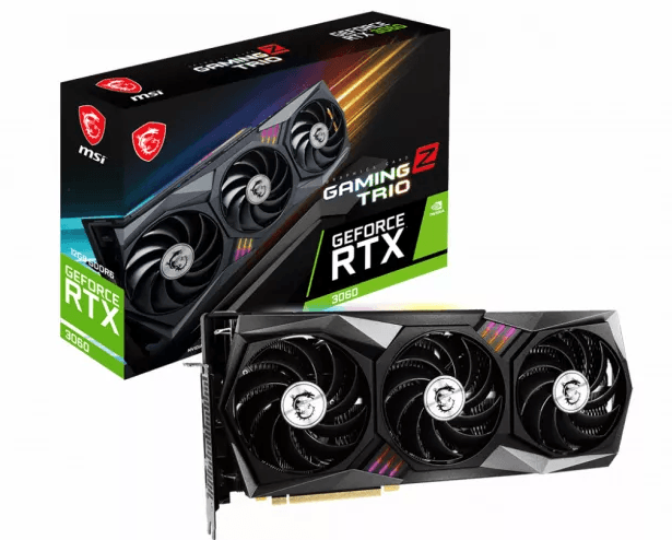 PLACA VIDEO MSI "GeForce RTX 3060 GAMING Z TRIO", 12 GB GDDR6 192 biti, PCI Express 4.0 x 8, HDMI DisplayPort x 3, sistem racire aer, "RTX3060G Z TRI LHR"