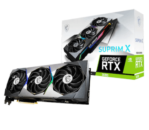 PLACA VIDEO MSI "GeForce RTX 3080 SUPRIM X", 12 GB GDDR6X 384 biti, PCI Express 4.0 x 8, HDMI DisplayPort x 3, sistem racire aer, "RTX3080 SUPRIM X12"
