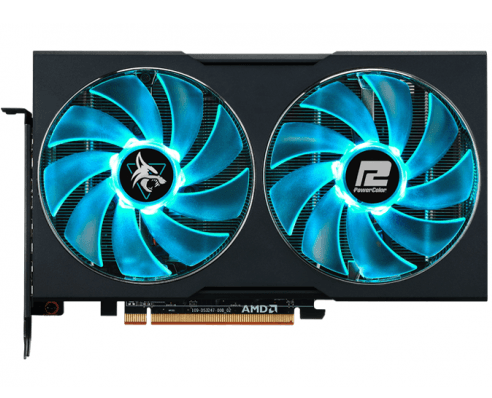 PLACA VIDEO POWER COLOR "Radeon RX 6600 Hellhound", 8 GB GDDR6 128 biti, PCI Express 4.0 x 16, HDMI DisplayPort x 3, sistem racire aer, "RX6600 8G-3DHL" — miniatură