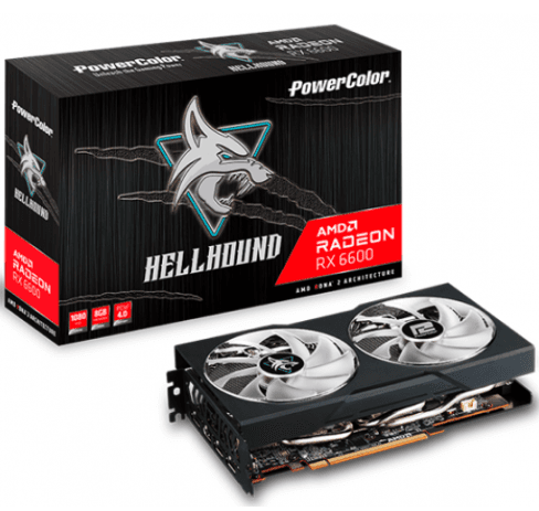 PLACA VIDEO POWER COLOR "Radeon RX 6600 Hellhound", 8 GB GDDR6 128 biti, PCI Express 4.0 x 16, HDMI DisplayPort x 3, sistem racire aer, "RX6600 8G-3DHL"