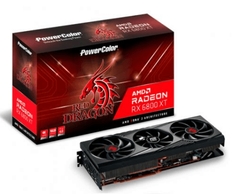 PLACA VIDEO POWER COLOR "Radeon RX 6800 XT", 16 GB GDDR6 256 biti, PCI Express 4.0 x 16, HDMI DisplayPort x 2 USB Type-C, sistem racire aer, "RX6800XT 16G-3DRO" — miniatură