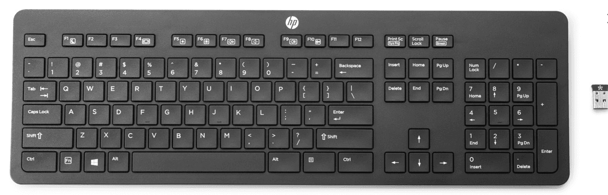 HP Wireless Link-5 Keyboard Europe - English localization, "T6U20AA#ABB"