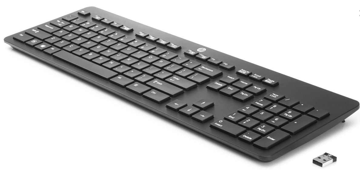 HP Wireless Link-5 Keyboard Europe - English localization, "T6U20AA#ABB" — miniatură