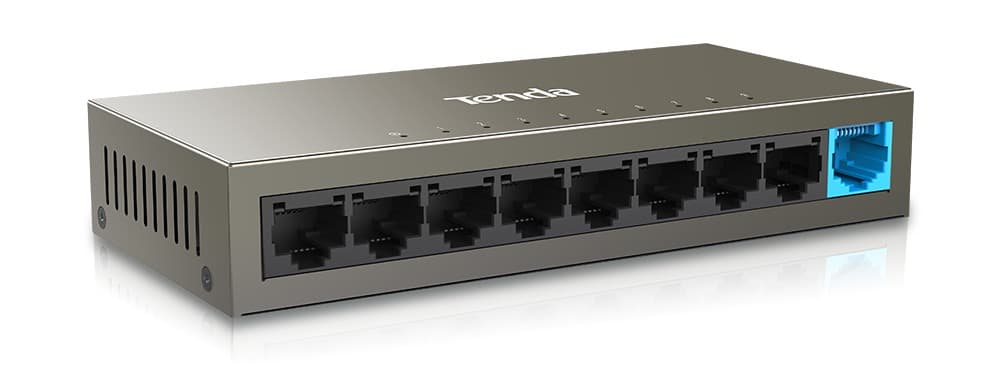 SWITCH TENDA, 9x 10/100Mbps auto-negotiation RJ45 ports, carcasa metalica, montare birou sau perete, "TEF1109D"