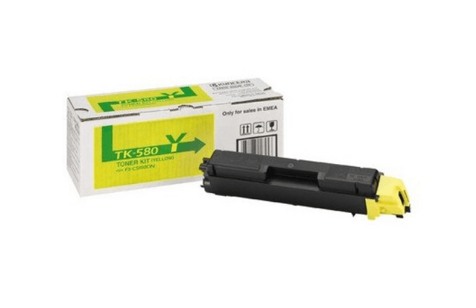 Toner Original Kyocera Yellow TK-580Y, pentru FS-C5150DN, ECOSYS P6021cdn 2.8K, "TK-580Y"