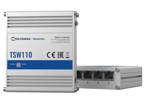 TELTONIKA TSW110 Switch 5x RJ45 1000Mb/s, "TSW110 000000"
