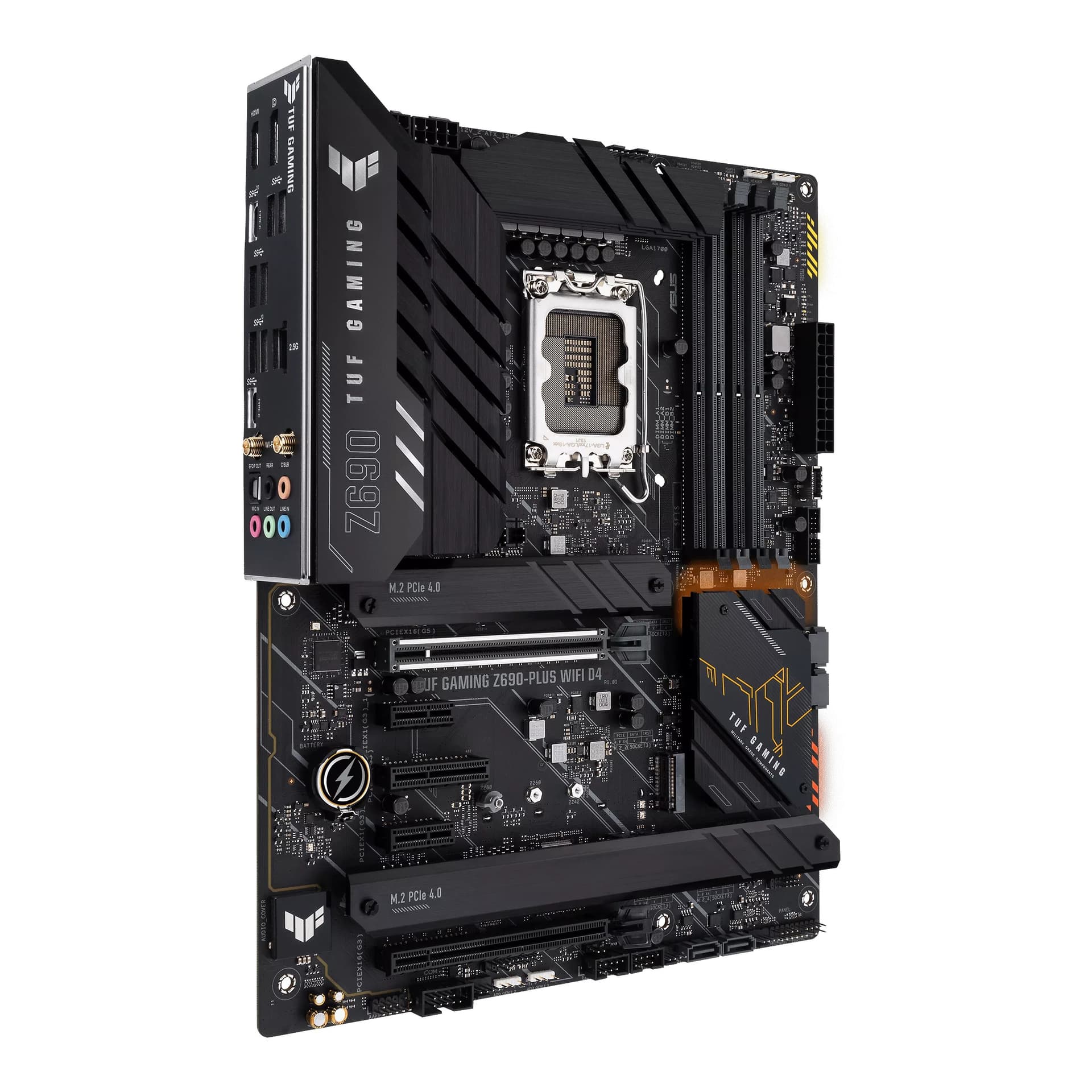 PLACA de BAZA Asus "TUF Z690-PLUS WIFI", skt LGA 1700, ATX, Intel Z690, 4 x DDR4, max. 128 GB, 4 x SATA, 4 x M.2, 5.1, "TUF Z690-PLUS WIFI" — miniatură
