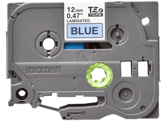 Banda laminata Original Brother Black on Blue, TZE531, pentru E105|E110|H100|H101|H105|H110|H111|P300|128|200|1000|1010|1090|1100|1120|1130|1160|1170|1180|1190|1200|1230|1280|1290|6100|7100|ST1150, 12mm, incl.TV 0 RON, "TZE531"