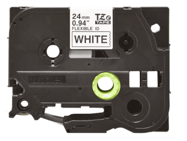 Banda laminata Original Brother Black on White, TZEFX251, pentru D600|E500|E550|H500|P700|P710|P750|330|350|520|580|1400|1500|1600|1650|2200|2210|2300|2310|2400|2410|2430|2500|2600|2610|2700|2710|2730|2730|7500|7600, 24mm, incl.TV 0 RON, "TZEFX251"