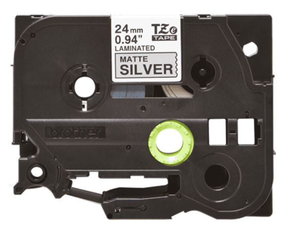 Banda laminata Original Brother Black on Silver, TZEM951, pentru D600|E500|E550|H500|P700|P710|P750|330|350|520|580|1400|1500|1600|1650|2200|2300|2310|2400|2430|2500|2600|2610|2700|2710|2730|2730|7500|7600, 24mm, incl.TV 0 RON, "TZEM951"