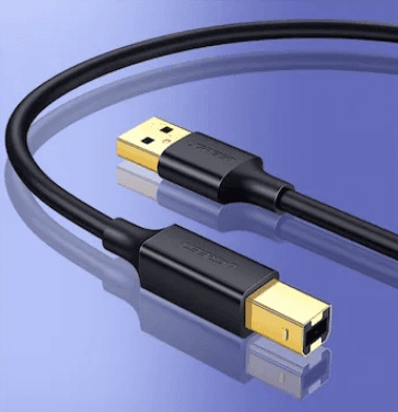 CABLU USB Ugreen pt. imprimanta, "US135" USB 2.0 (T) la USB 2.0 Type-B (T), 5m, conectori auriti, negru, "10352" - 6957303813520 — miniatură
