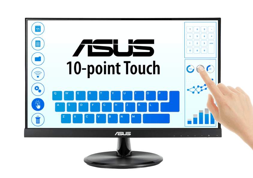 ASUS VT229H. Monitor Asus VT229H 21.5 inch Touch Full HD IPS D-sub/HDMI/USB Boxe Negru, "VT229H."