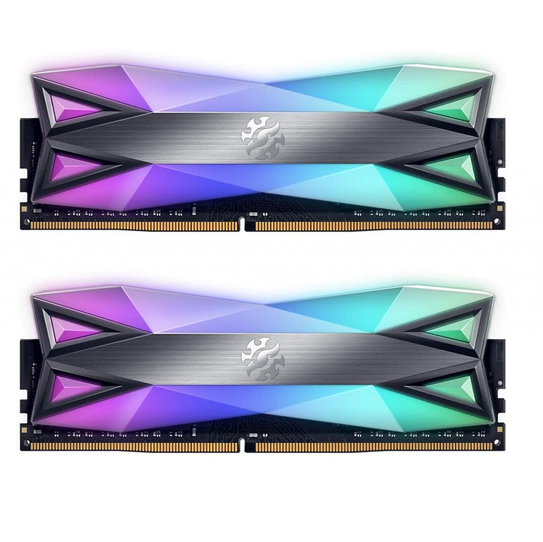 Memorie DDR Adata XPG Spectrix D60G DDR4 32 GB, frecventa 3200 MHz, 16 GB x 2 module, radiator, iluminare RGB, "AX4U320016G16A-DT6"